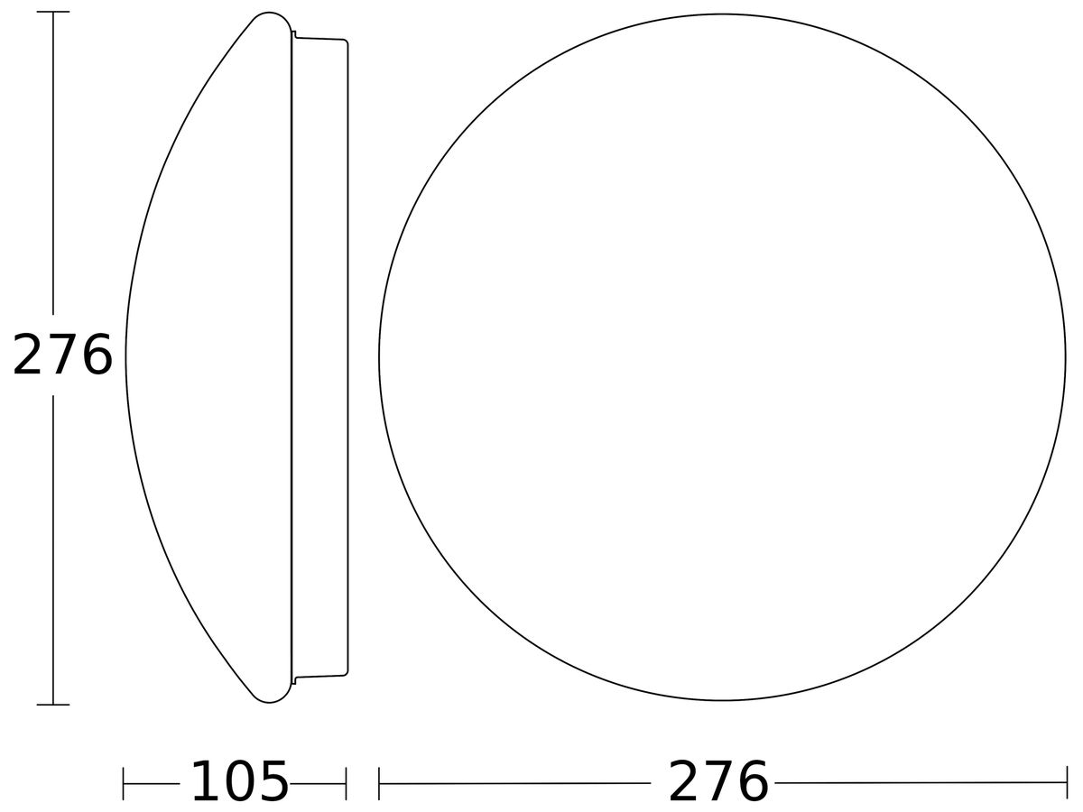 LED-Decken-/Wandleuchte Steinel RS 16 HF 9.5W 940lm 4000K IP44 PMMA