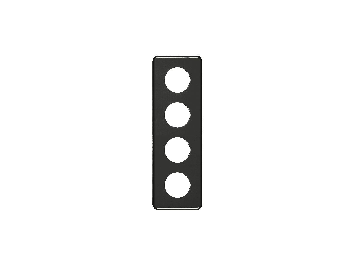 Abdeckplatte 4×1 4×43mm schwarz