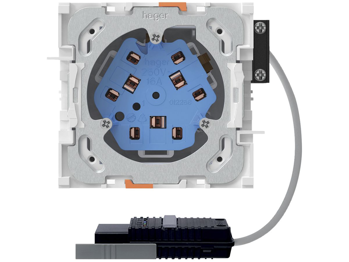 EB-Steckdose 3×Typ 13/23, Rundkabel-Adapter, L3, Td 3×2.5mm²