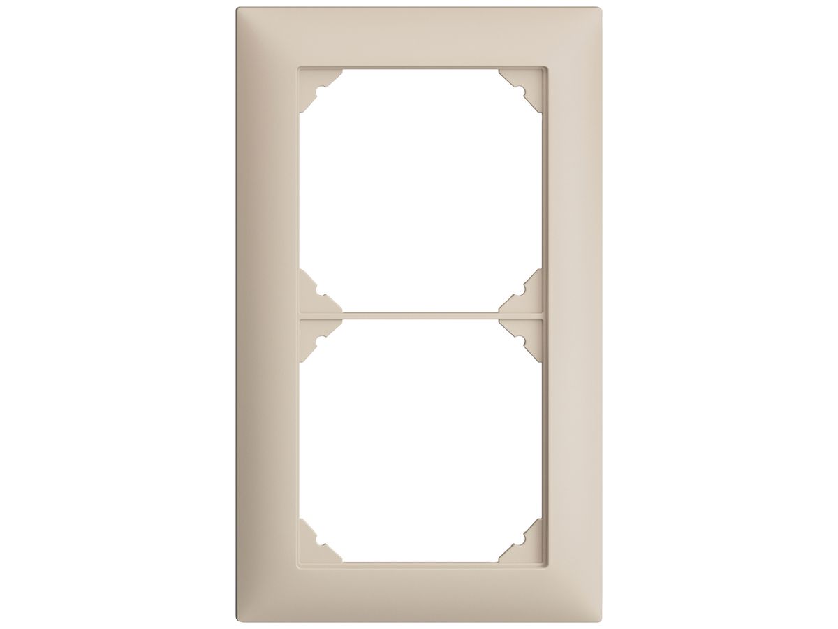 UP-Kopfzeile EDIZIOdue SNAPFIX® 2×1 vertikal 88×148mm crema
