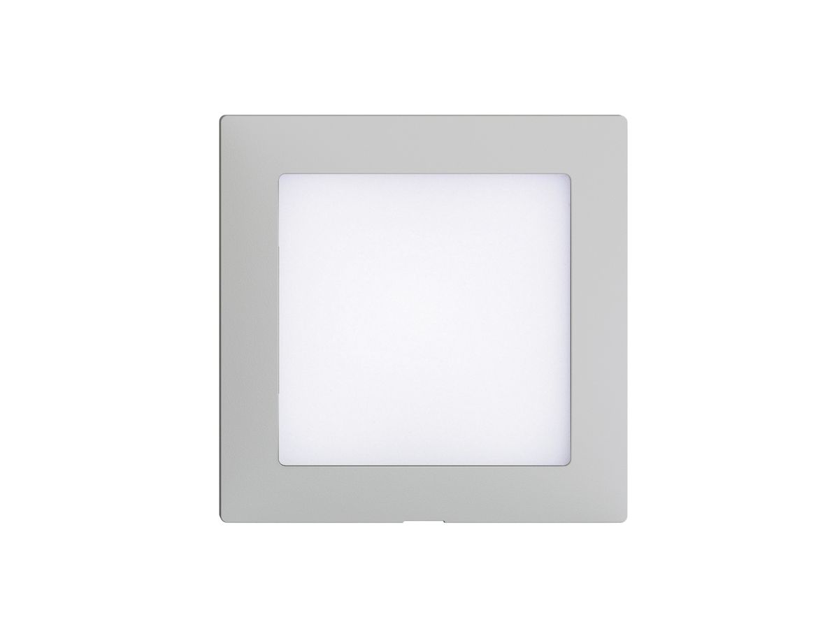 Frontset EDIZIOdue hellgrau 60×60mm für LED-Leuchte