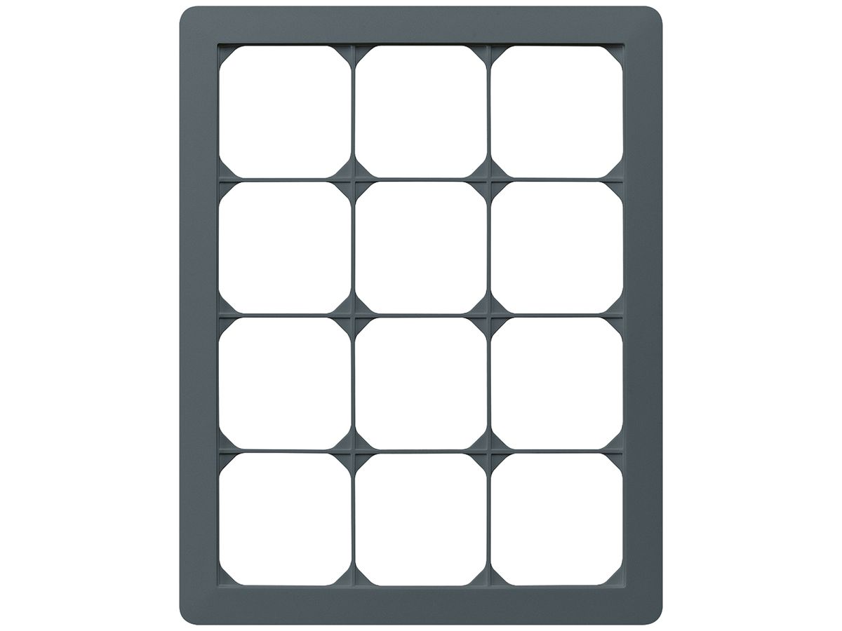 UP-Abdeckrahmen kallysto.trend 4×3 anthrazit 274×214mm