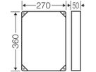 Zwischenrahmen Hensel FP ZR 20 360×270×50mm