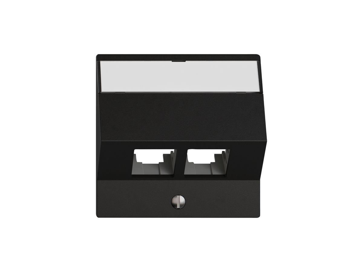 Montageset EDIZIO.liv EASYNET S-One SNAPFIX® schräg 2×RJ45 sz