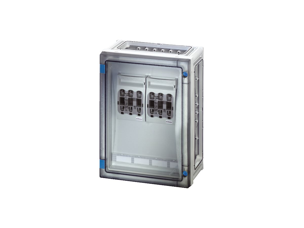 AP-Sicherungslasttrenngehäuse mit 2 Sich.NH00-C 125A, Türe, ENYSTAR