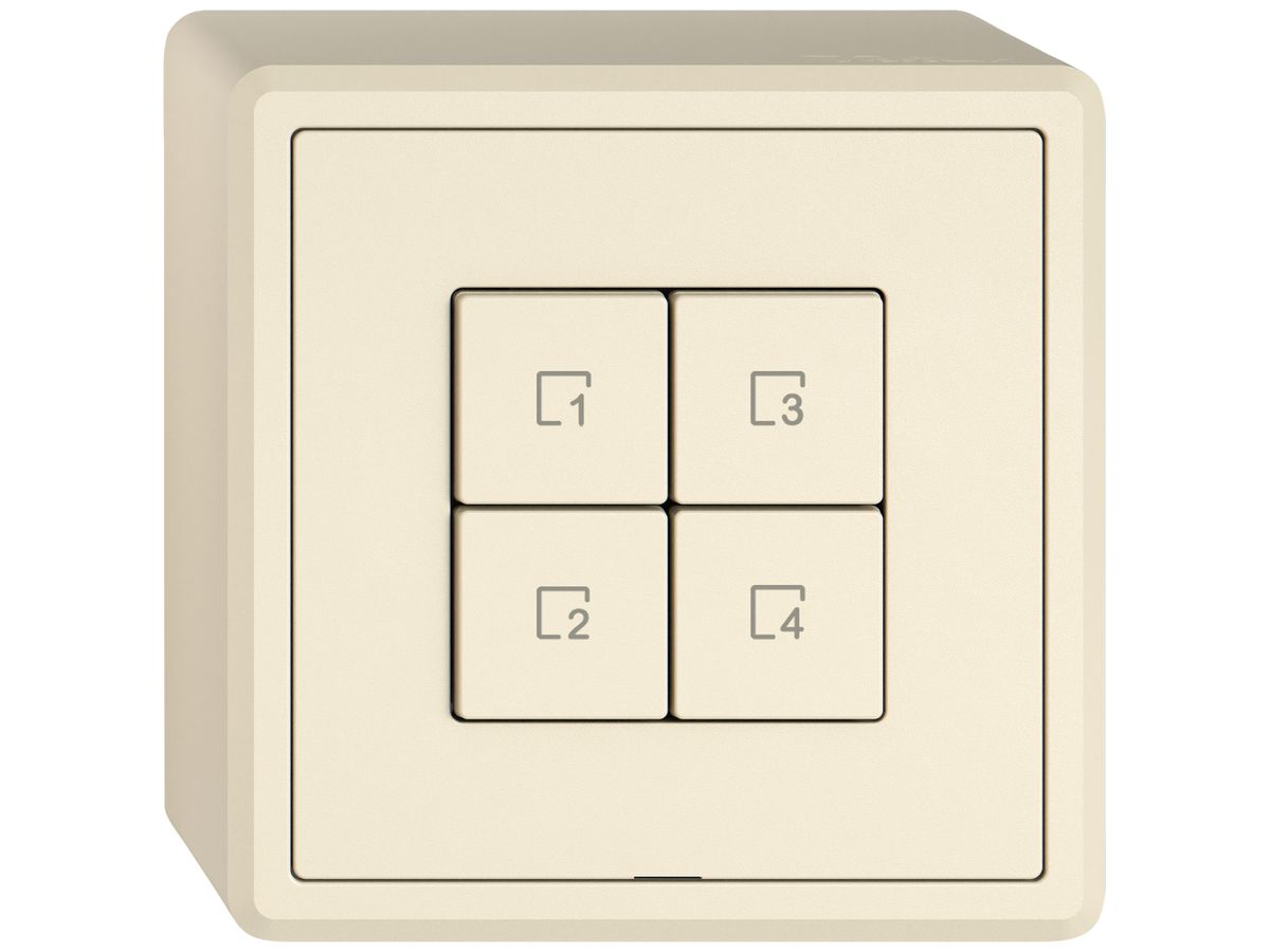 AP-Szenentaster EDIZIO.liv Wiser SNAPFIX® 4 Szenen 4 Tasten WLAN cr