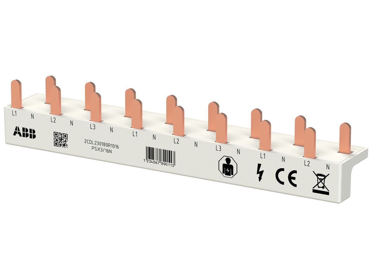 Phasenschiene ABB FlexLine 3LN 10mm² 63A 142.9mm