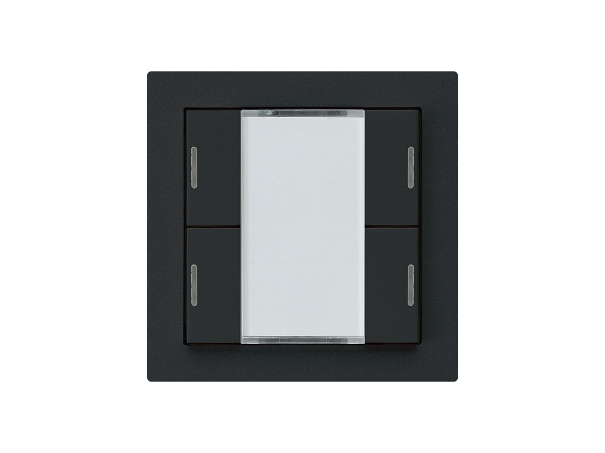 UP-Taster kallysto A KNX 4× RGB LED s/e-link schwarz