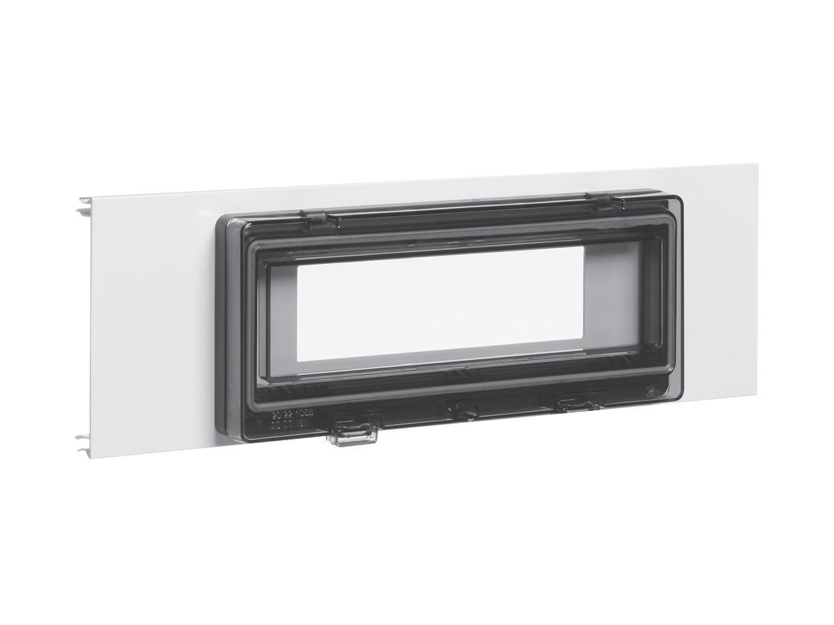 Geräteblende tehalit BRA 120, 9 Module, Tür, verkehrsweiss