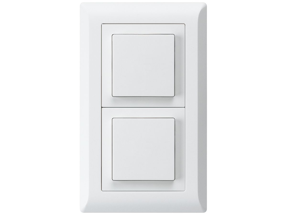 UP-Kombination kallysto.line Gr.I-I vertikal Schalter S3+Impulstaster weiss