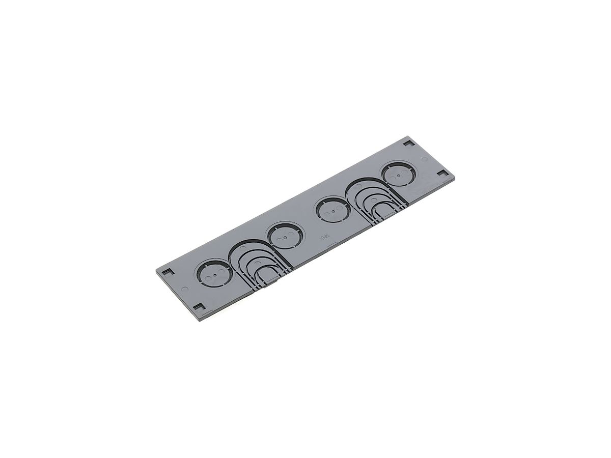 Blende R&M U-Box 410 Kabeldurchführung 4×M20-M25 grau