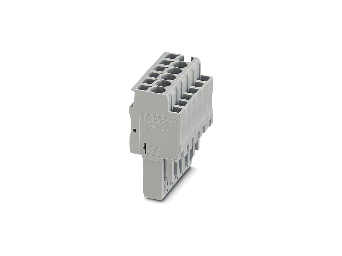Stecker 0.08…4mm² grau Zugfederanschluss SPB 2.5/1