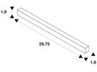 LED-Betriebsgerät SLV TRACK Intrack Stromschiene 100W 48V DALI 298mm weiss