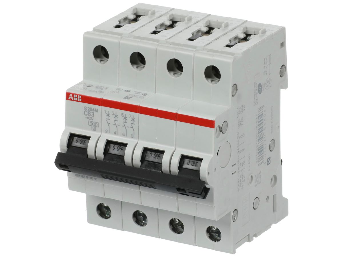 Leitungsschutzschalter ABB S204M-C63 63A C 10kA