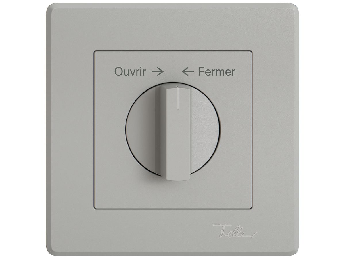 UP-Montageset EDIZIO.liv SNAPFIX® f.Drehschalter m.Griff Ouvrir → ← Fermer hgu