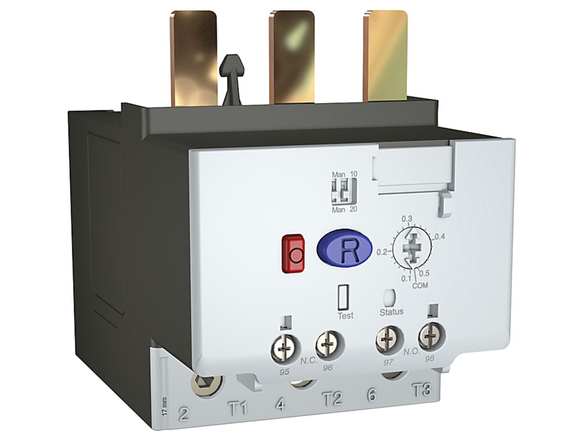 Thermorelais AB 193-1EFDB (3.2…16A), 3L, Reset-/Test-Knopf