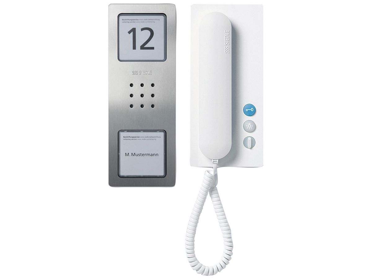 Türsprech-Set Audio Siedle Compact 1 1+n-System weiss