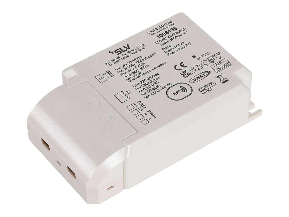 LED-Betriebsgerät SLV 40W DALI 700mA mit RF-Schnittstelle