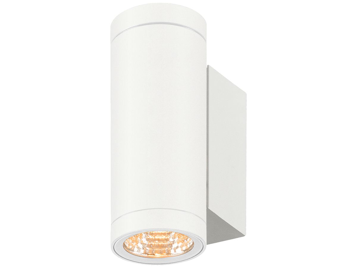 LED-Wandleuchte SLV HELIA PRO S 6W 600lm 2700K IP65 Ø65 weiss