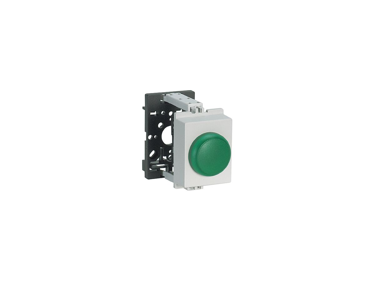 REG-Signallampe K&N, 230VAC, 2TE, Kalotte grün