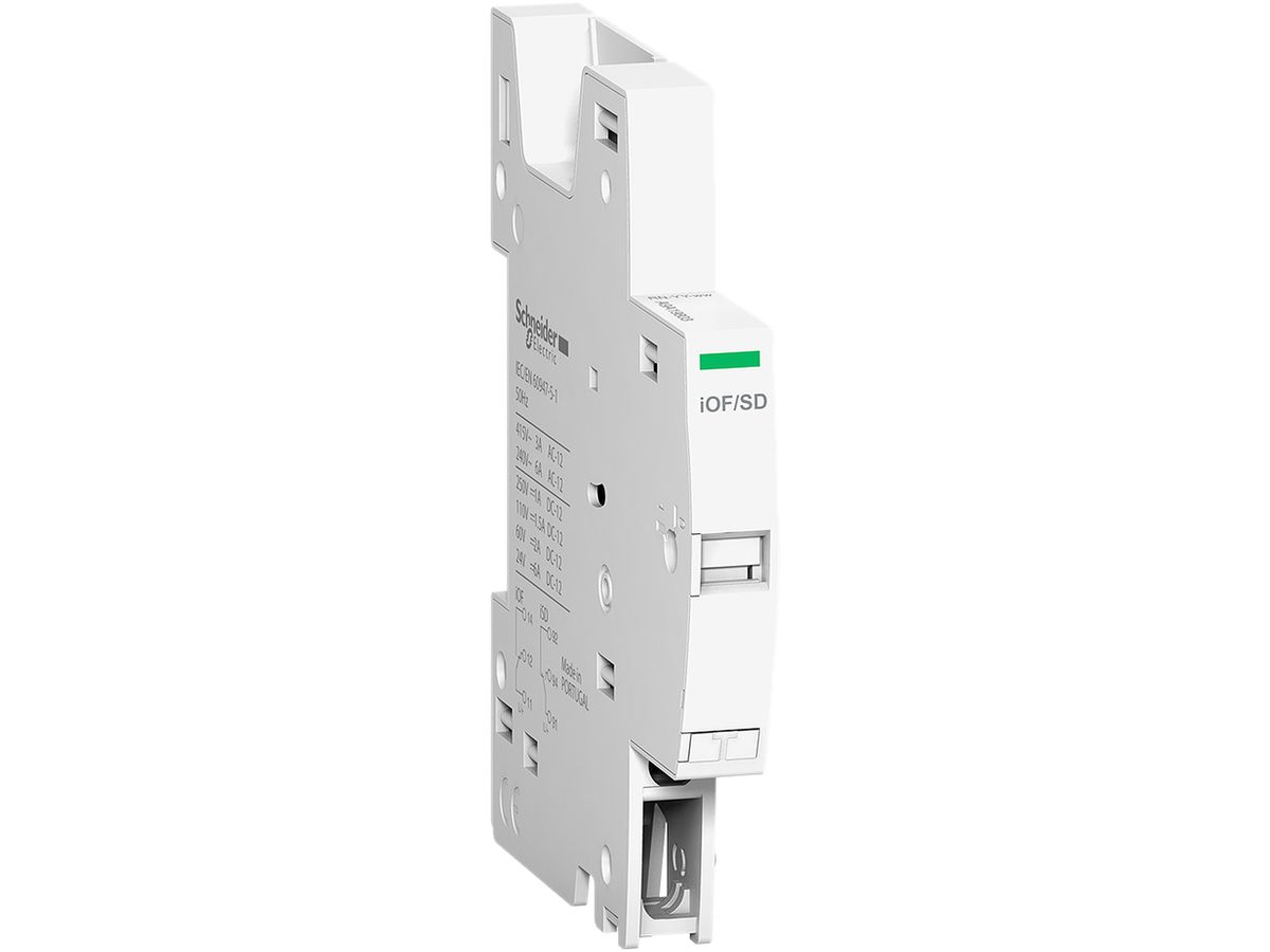 Hilfsschalter Schneider Electric Clario für FI/LS 3LN 4TE 1CO umschaltbar