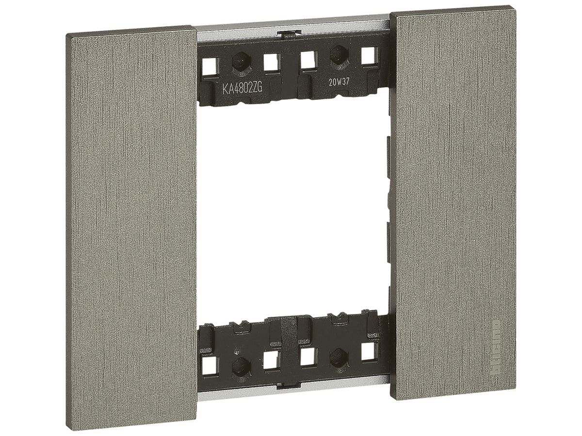 Abdeckrahmen Living Now 2 Module 102.5×86mm steel