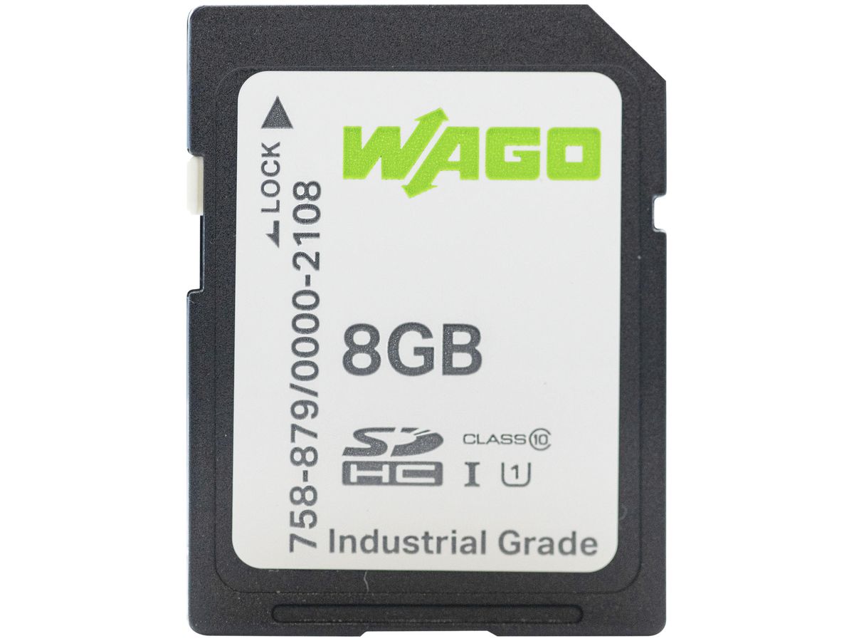 Speicherkarte SD WAGO Contact 8GB, pSLC-NAND