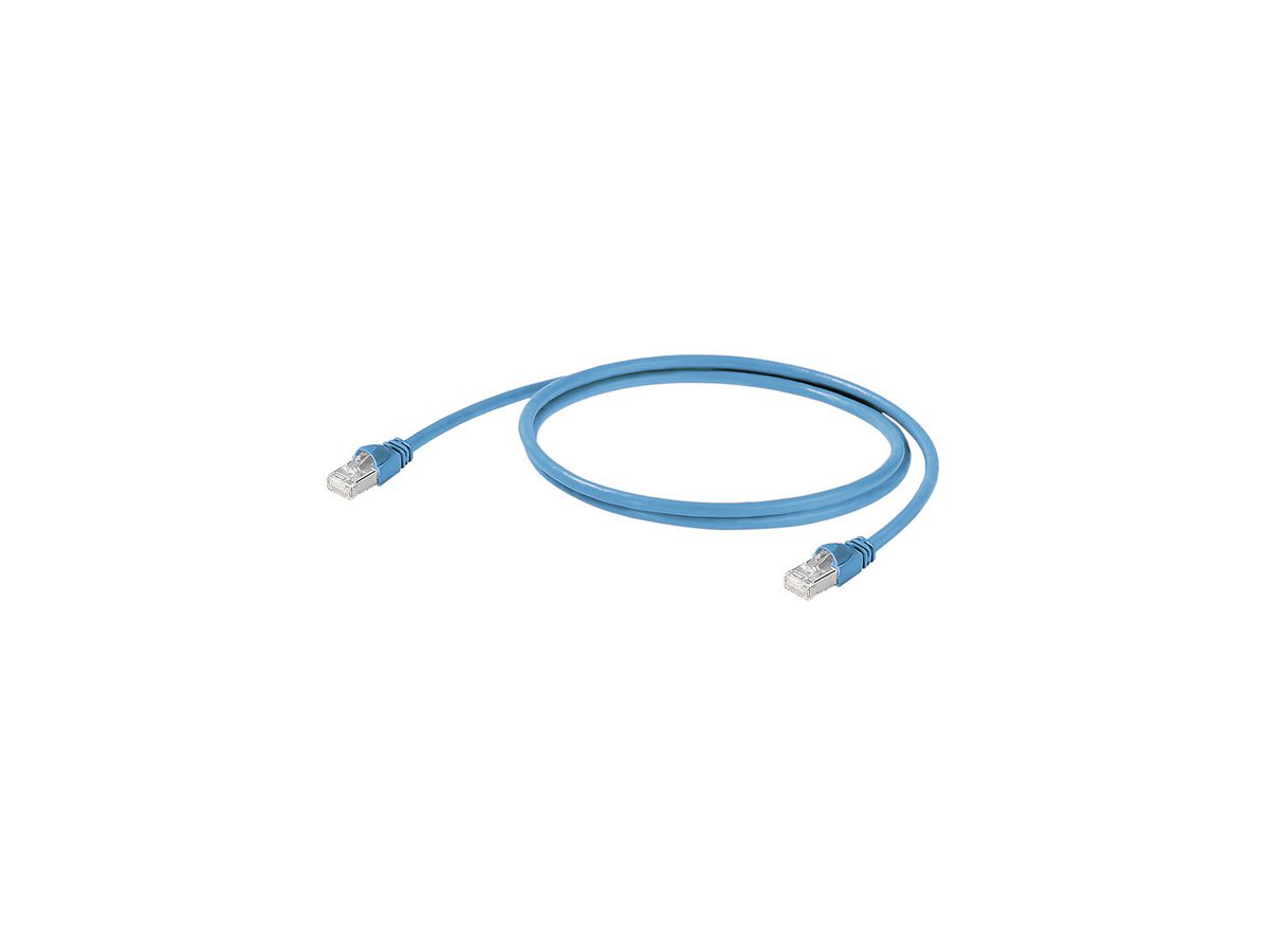 Patchkabel RJ45 Weidmüller SmartMetering, Kat.5e SF/UTP, PVC, blau, 0.3m