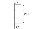 Wandleuchte SLV THEO UP/DOWN OUT, 2×GU10 35W IP44 anthrazit