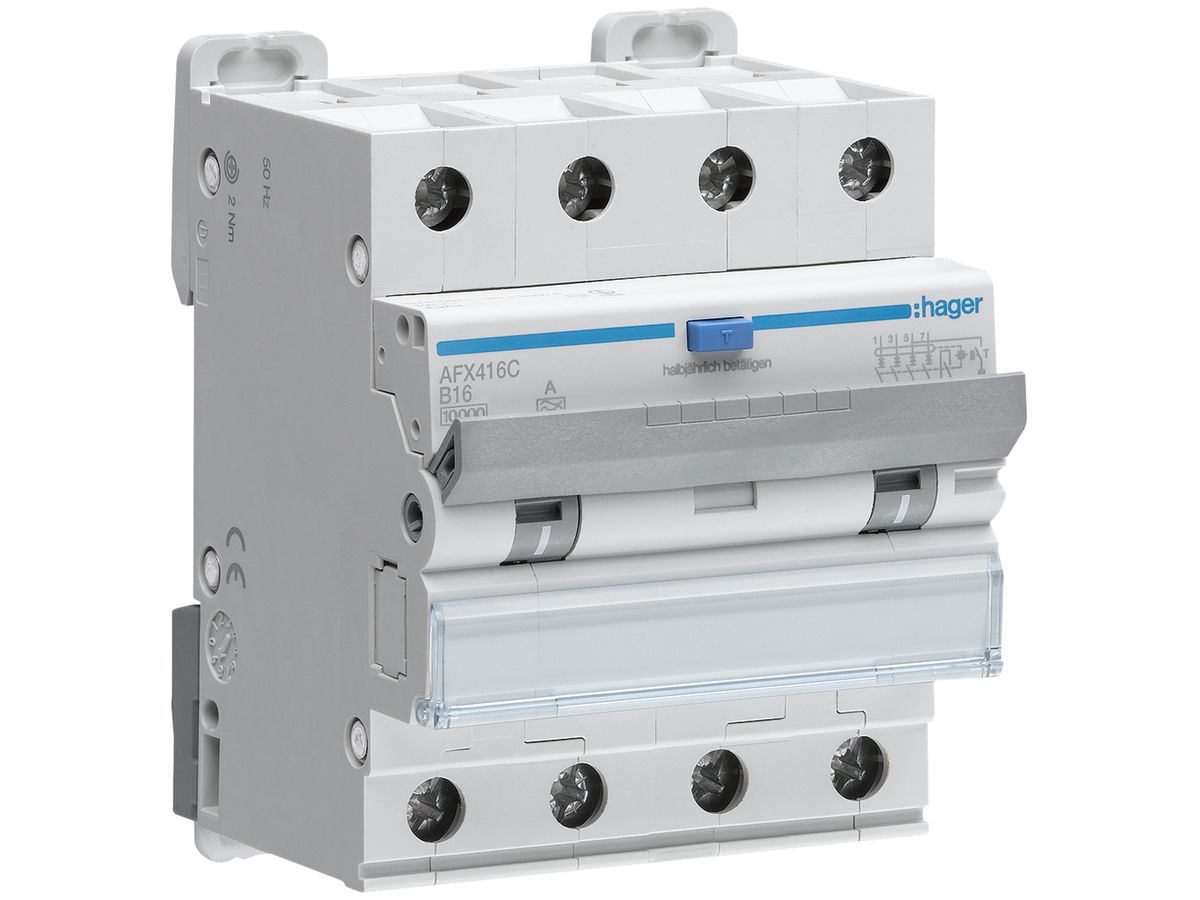 FI/LS-Schalter Hager 4P B 16A 300mA 10kA A ...