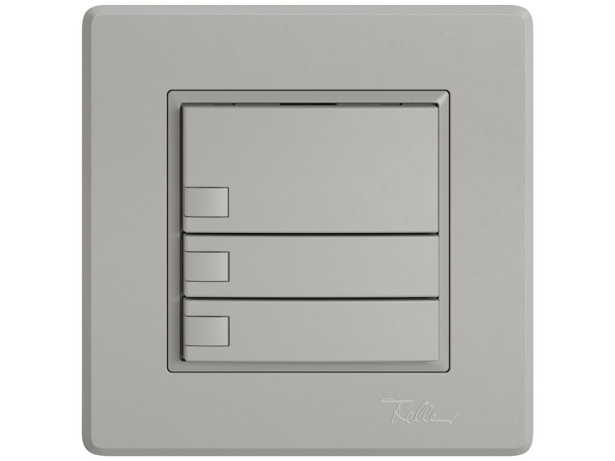 UP-KNX-Taster RGB EDIZIO.liv SNAPFIX® Temperaturfüh.o.LED 3×Taste 1-Tbed.hgu