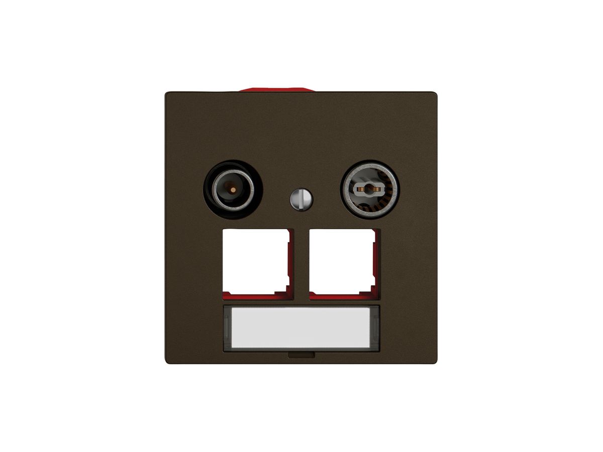 Multimediadose TV-R EDIZIO.liv SNAPFIX® EASYNET f.2×RJ45 S-One 11dB br