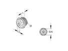 Würgenippel M20 mit Membran grau 9…12mm geschlossen