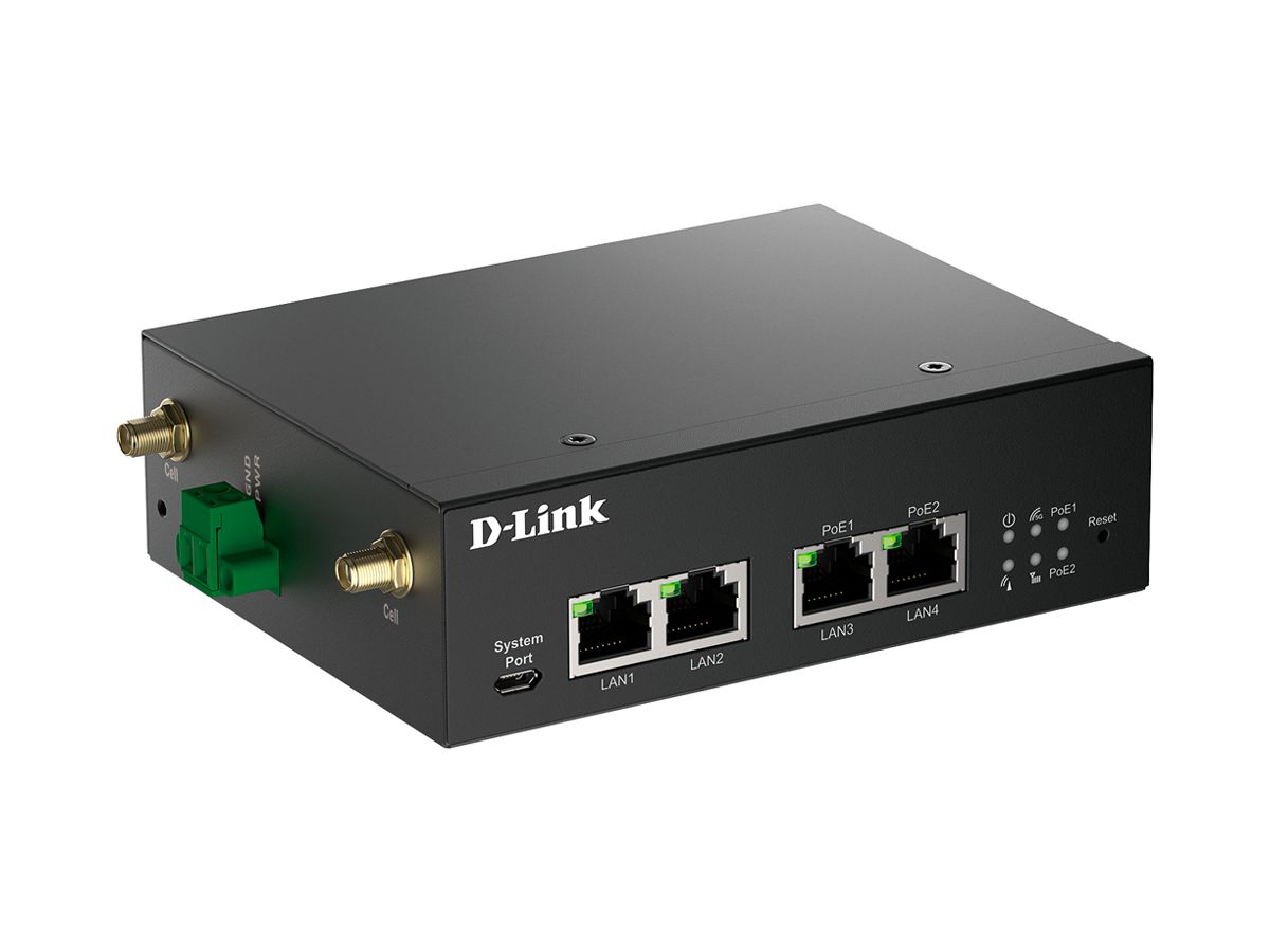 Router D-LINK DWM-314-GP 5G/4G 4×LAN GbE 2.4+5GHz IPv4/IPv6 VPN