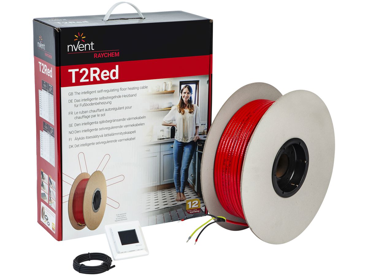 Heizband nVent RAYCHEM T2RED, 16m, mit SENZ-WIFI-Thermostat