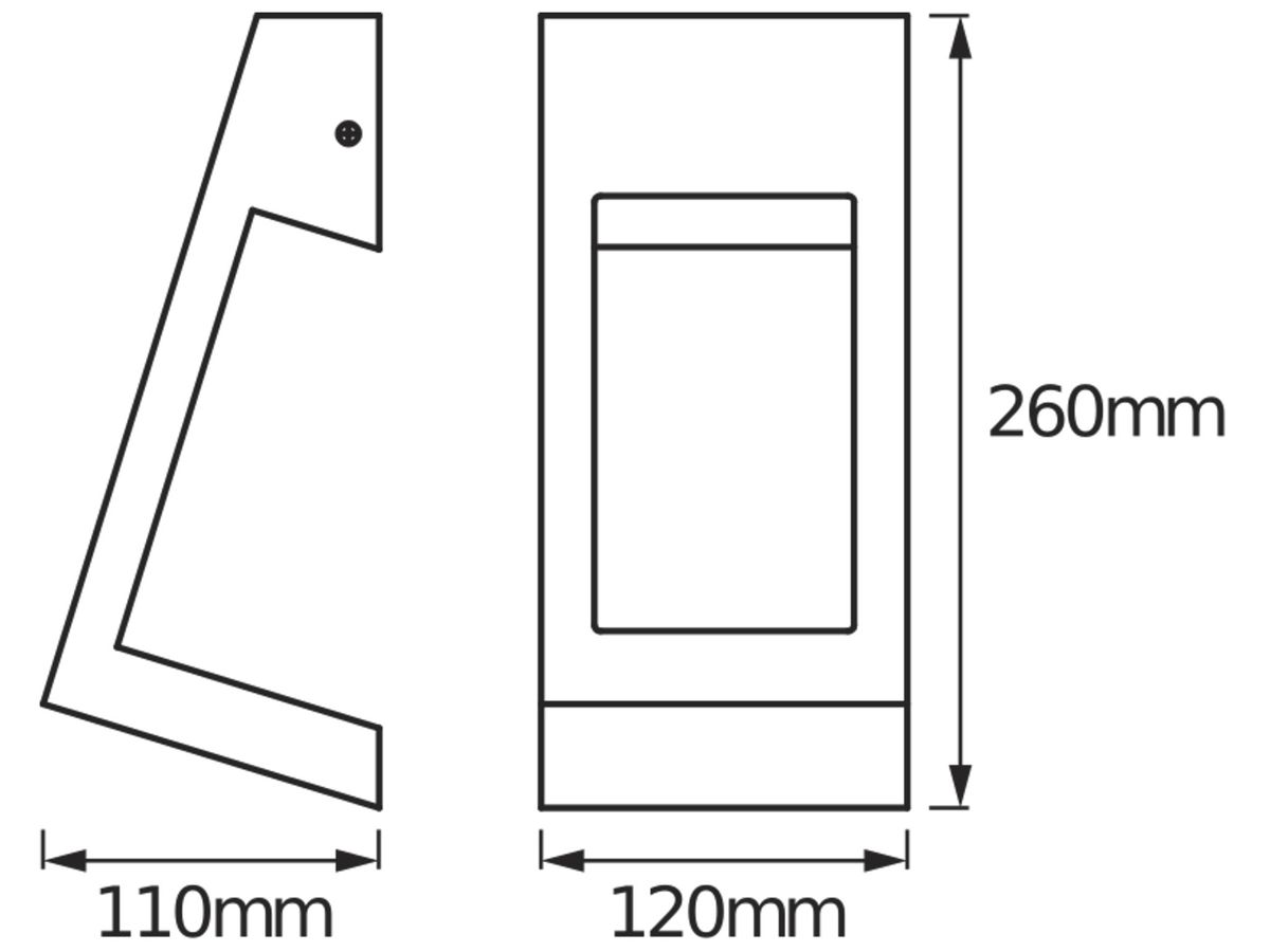 LED-Wandleuchte LDV ENDURA STYLE EDGE WALLUPDOWN 7W 360lm 3000K Edelstahl