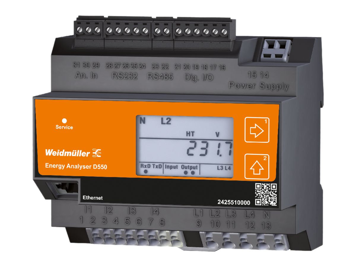 Energiemessgerät Weidmüller ENERGY ANALYSER D550