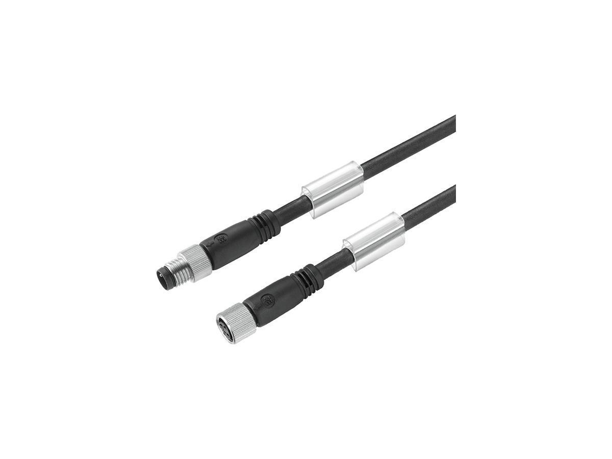 Sensor/Aktor-Kabel Weidmüller SAIL M8/M8 3L 2m Stift/Buchse gerade schwarz