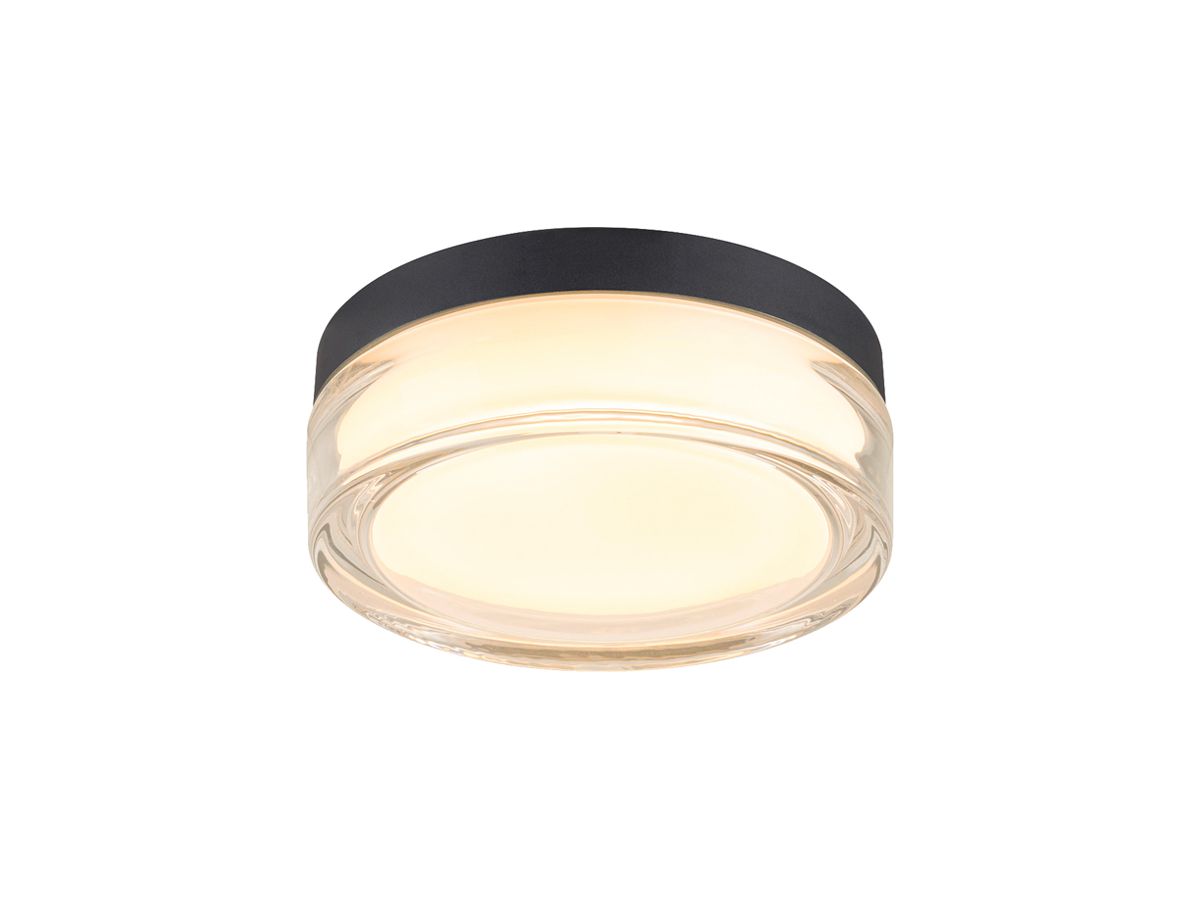 LED-Anbauleuchte SLV CYFT XL 15W 810lm 2700…4000K IP65 DIM Ø200 schwarz