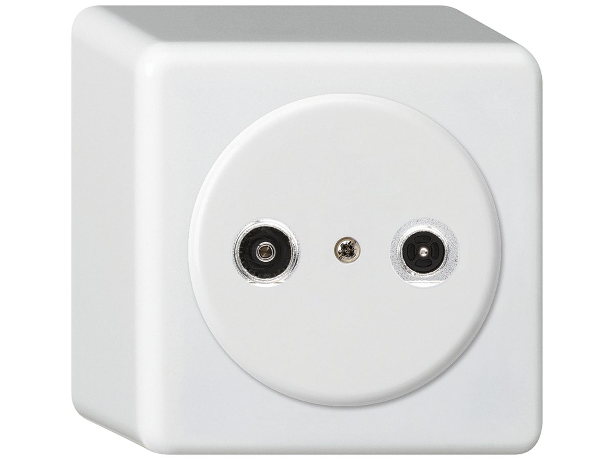 AP-Antennendose basico TV-R 14dB 2GHz weiss