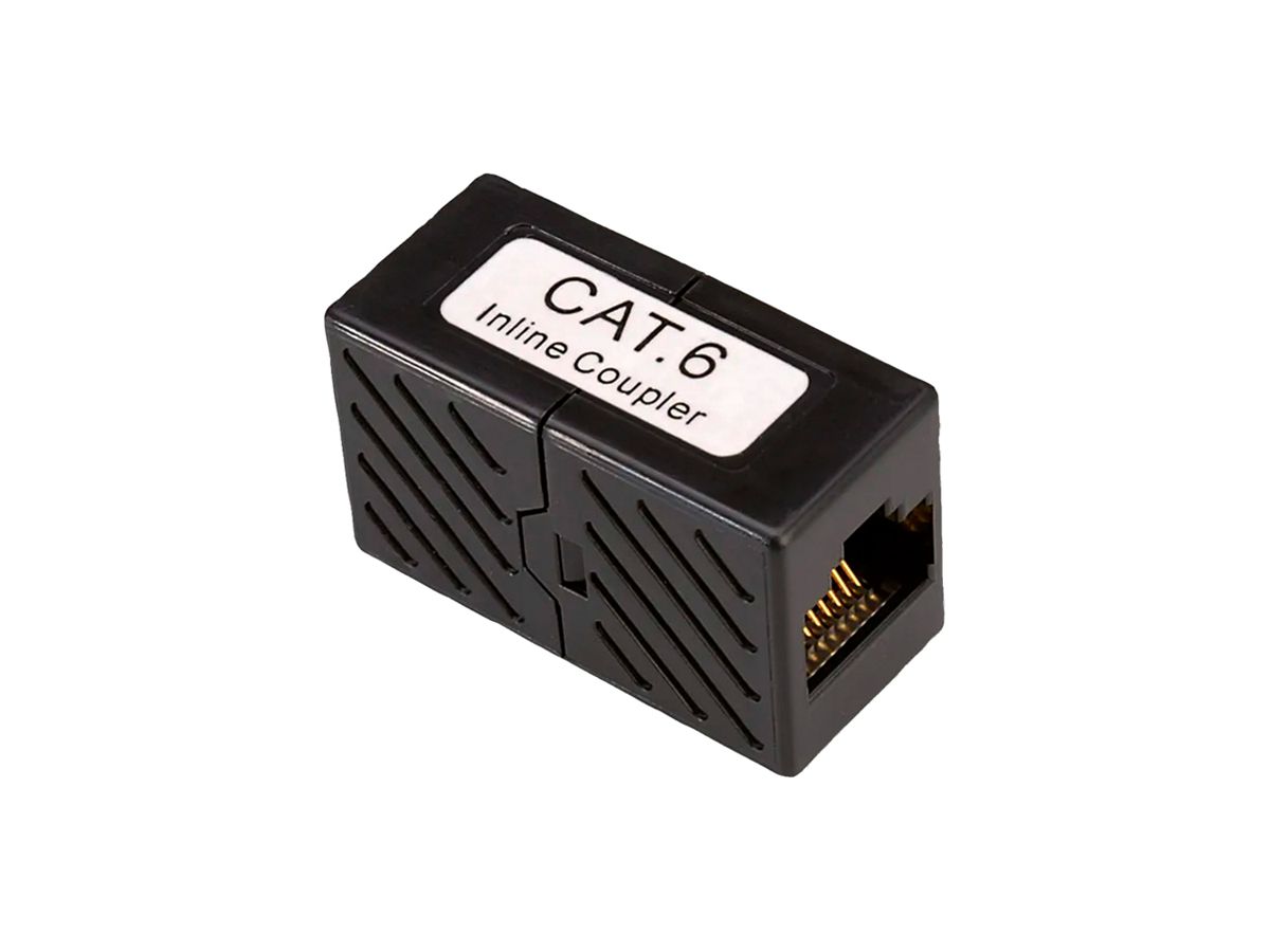 Kupplungsmodul ROLINE 2×RJ45 Buchse/Buchse CAT6 schwarz 25Stk