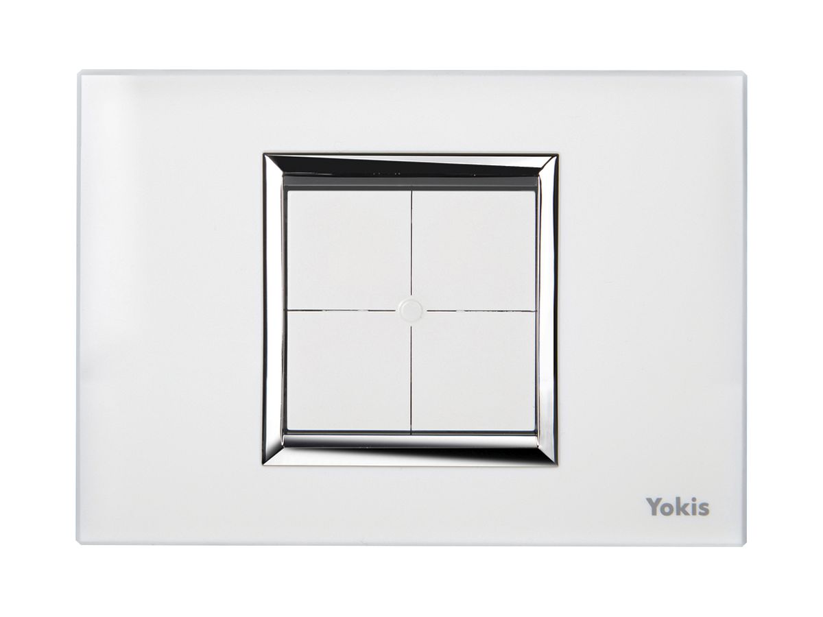 AP-RF-Wandsender Yokis TLM4T503, 4 Tasten weiss