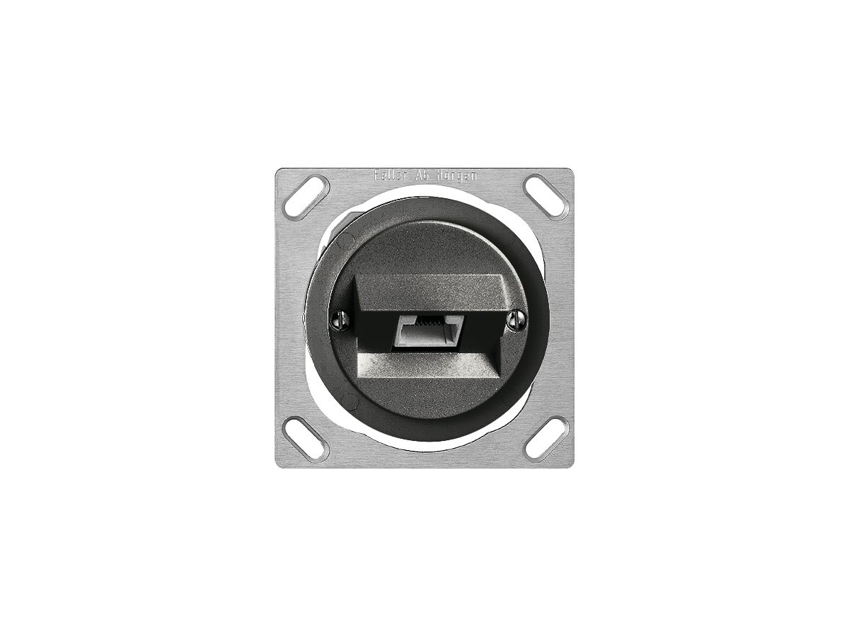 EB-Dose 1×RJ45/u 4P ITplus schwarz JK 43/47mm
