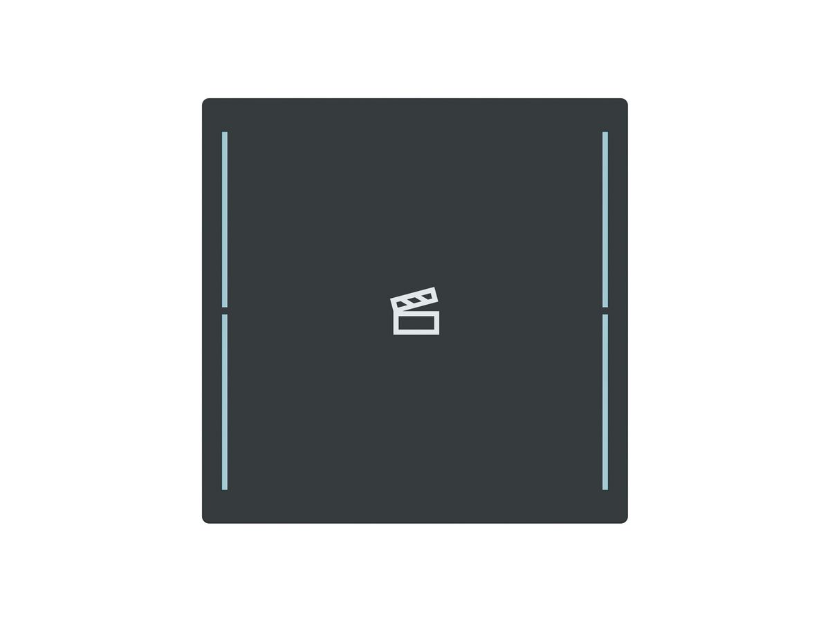 Tasterabdeckung ABB SIDUS touch 1-fach "Taster-Szene" anthrazit