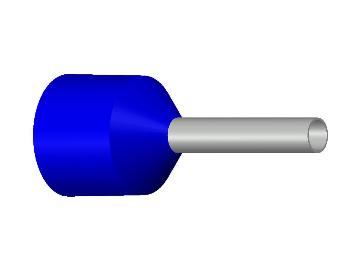 Aderendhülse DIN isoliert 2.5mm²/12mm blau