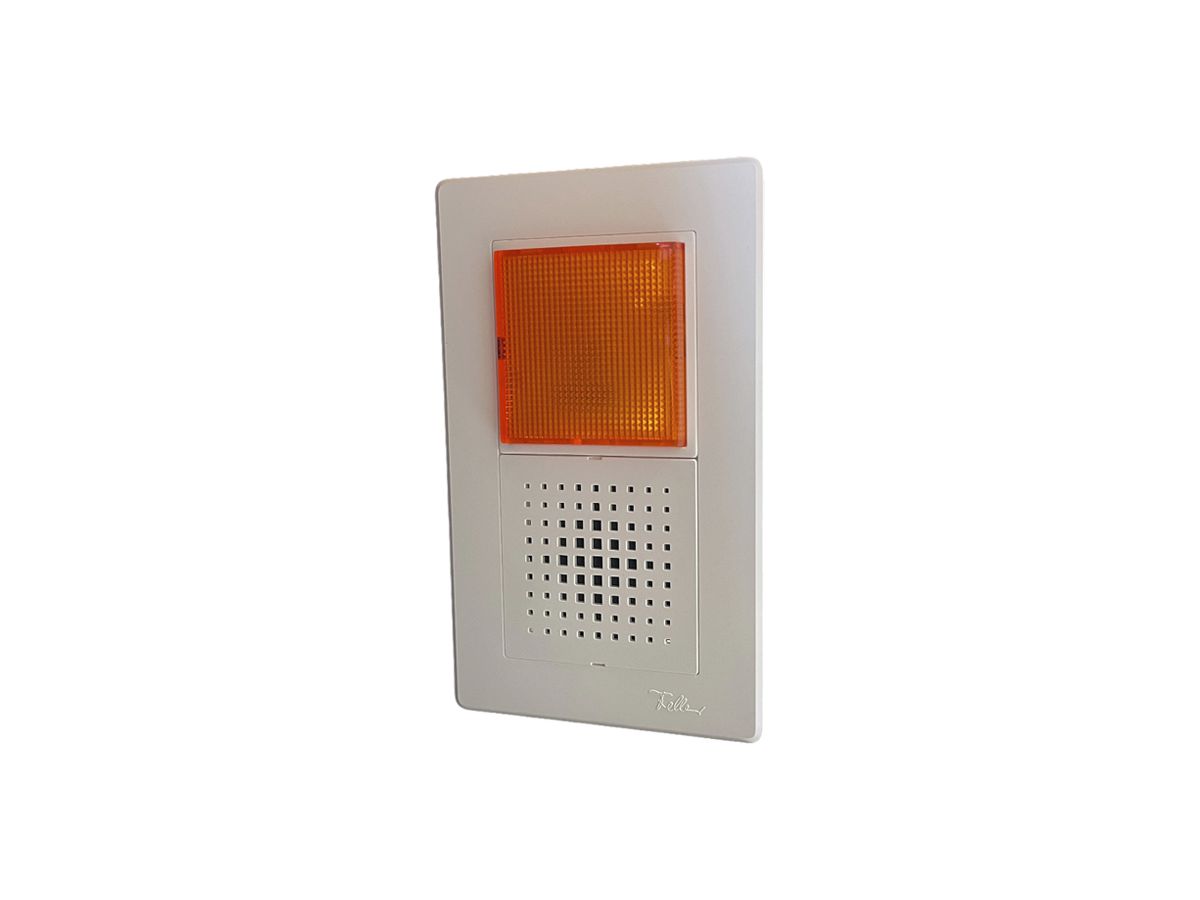UP-Blitzleuchte Hugentobler 316LU 24V DC IP21 Xe 5J gelb Sirene Dauerton