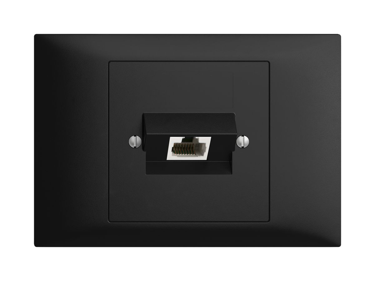 EB-Dose 1×RJ45/u 8P ITplus EDIZIOdue schwarz