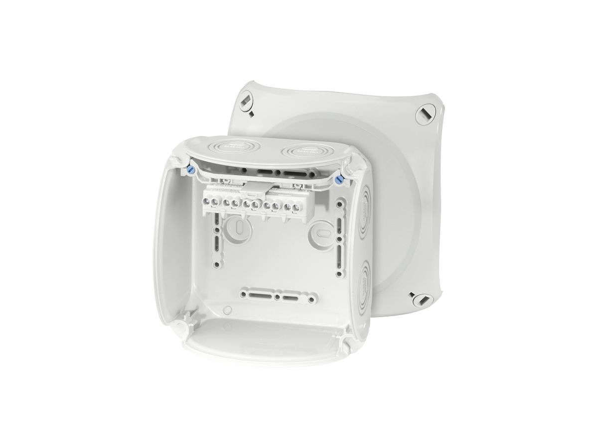 AP-Abzweigdose Hensel KF G mit Klemmen 5×4mm² grau