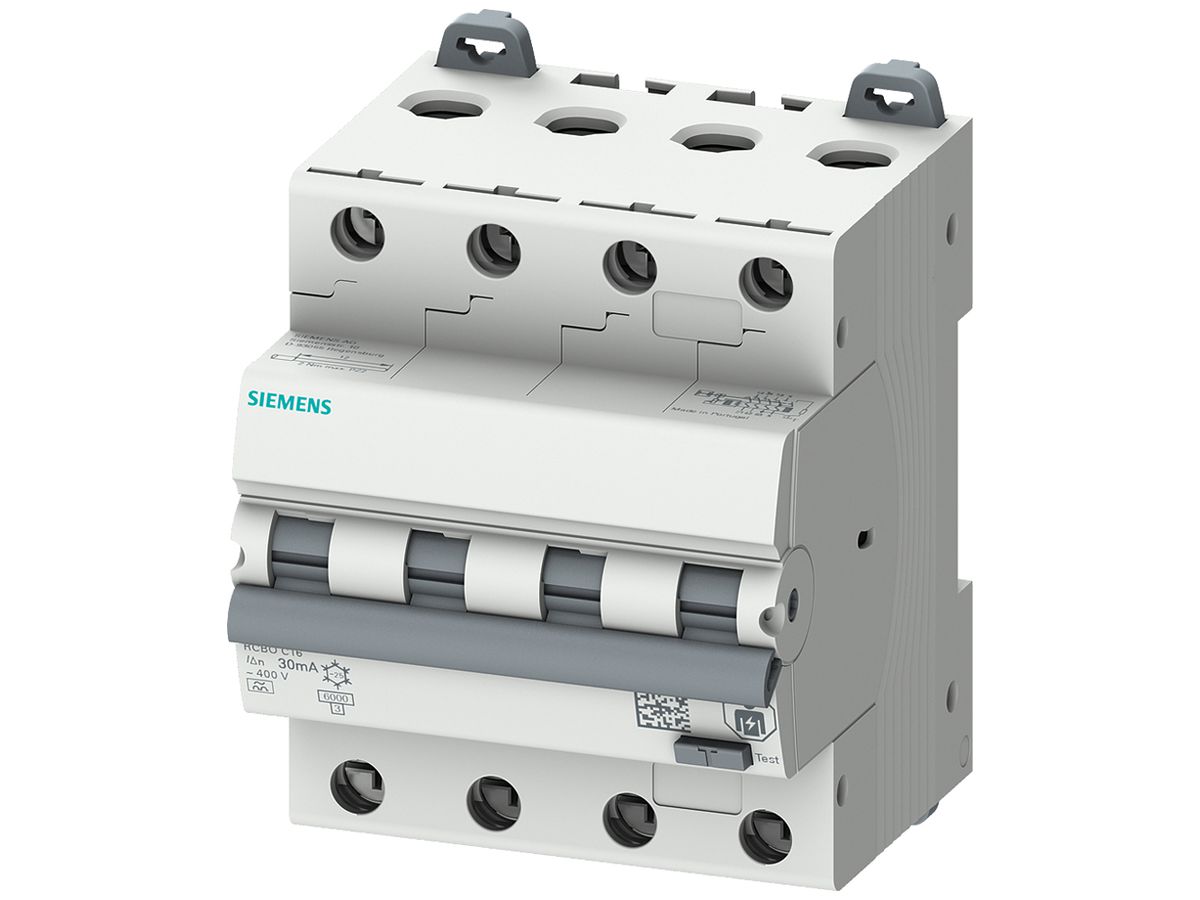 Fehlerstrom-/Leitungsschutzschalter Siemens SENTRON 3LN C-6A 6kA, 30mA TypA