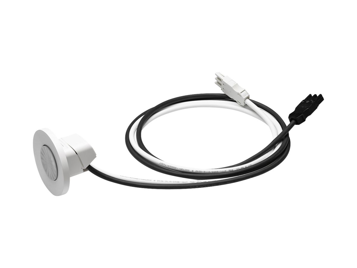 EB-Präsenzmelder Niko P42MR 360° Master 230V 12…13m IP20 mit Kabel weiss